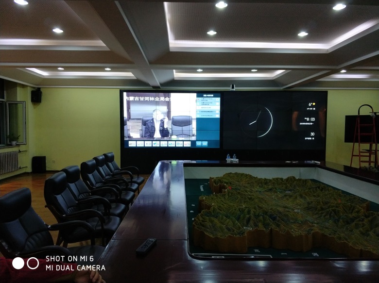 2018年内蒙古根河林业局视频会议液晶拼接系统