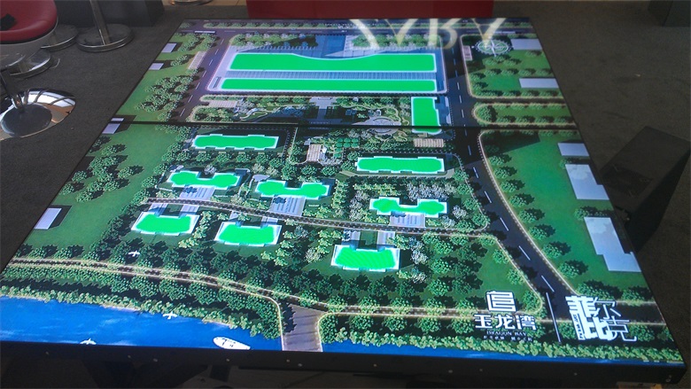2013年哈尔滨金安国际售楼处液晶拼接电子沙盘展示