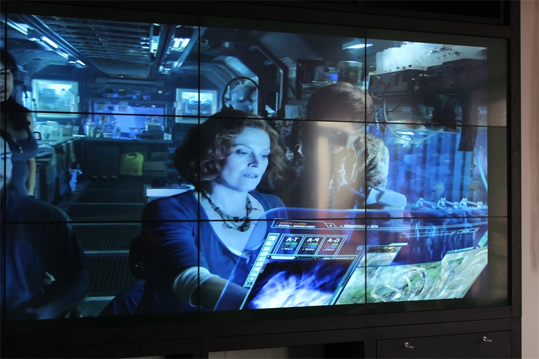 2014年绥化安达市和平小学监控中心液晶拼接大屏幕显示终端