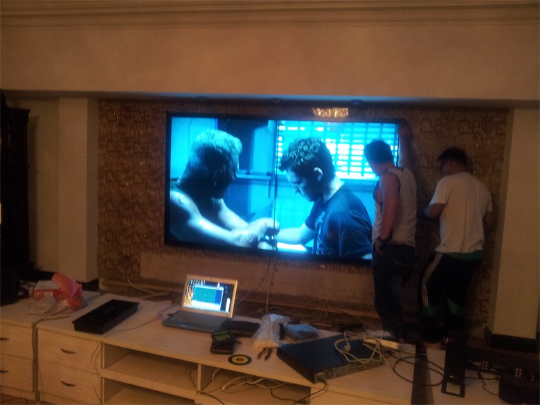 2012年绥化市安达私人会所液晶拼接大屏幕点歌系统