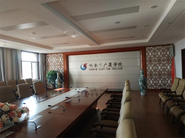 2019年哈尔滨广厦学视频会议显示终端液晶拼接系统