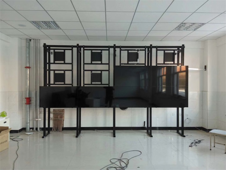 2017年吉林榆树第二小学液晶拼接大屏幕,55寸液晶拼接屏批发安装