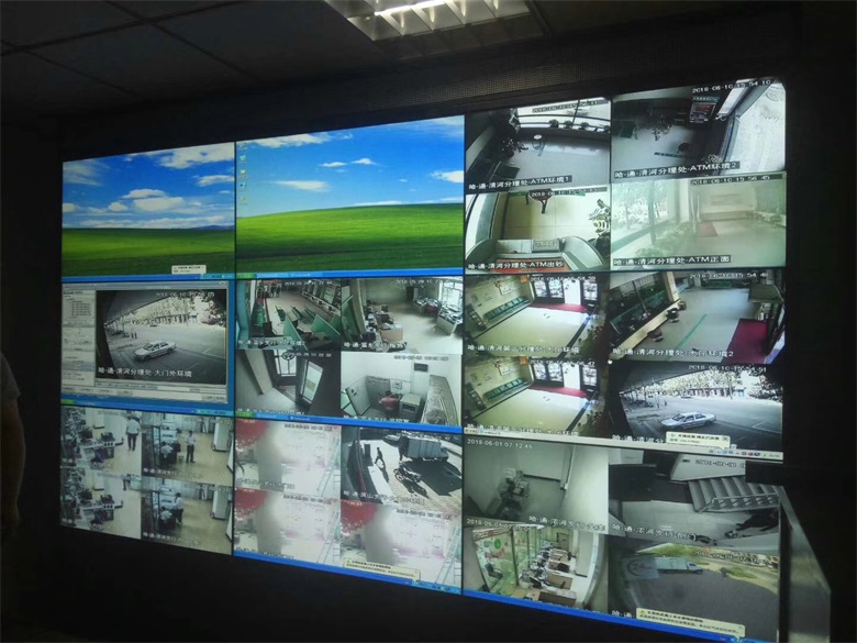 2018年哈尔滨市通河县农商银行液晶拼接大屏幕监控系统