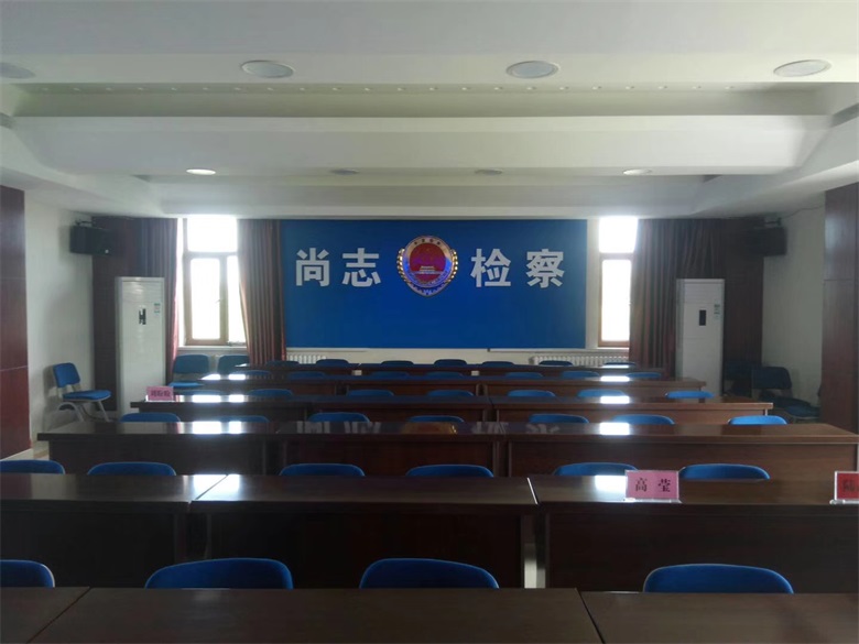 2018年哈尔滨尚志检察院视频会议液晶拼接大屏幕,电视拼接墙