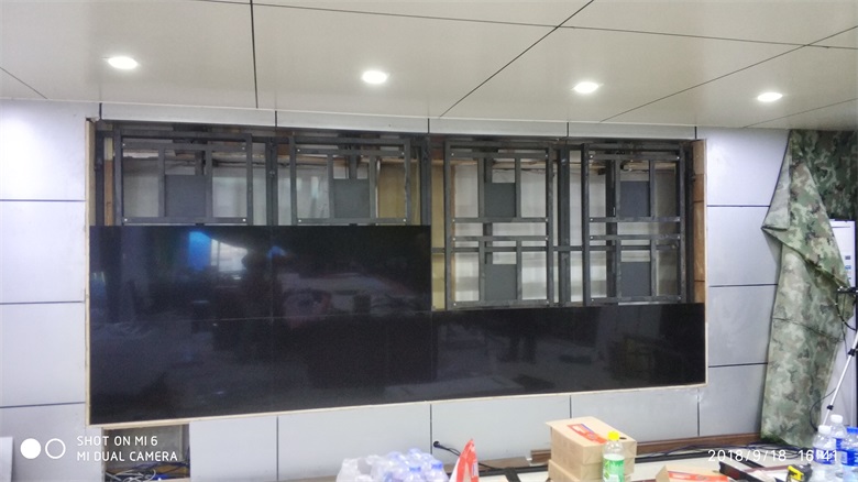 2018年黑龙江省武警森工总队会议室液晶拼接,大屏幕拼接系统