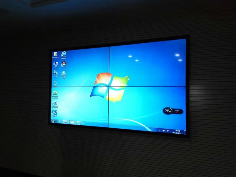 2016年牡丹江宁安市烟草局液晶拼接系统,拼接显示屏,LCD液晶拼接